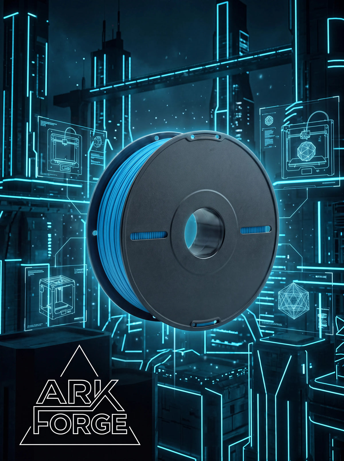 Cyan PLA 3D Printer Filament